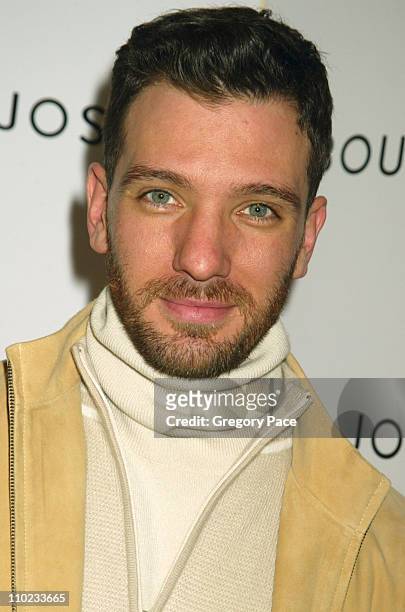 Chasez during Olympus Fashion Week Fall 2005 - Joseph Abboud - Backstage and Front Row at Bryant Park Tents in New York City, New York, United States.