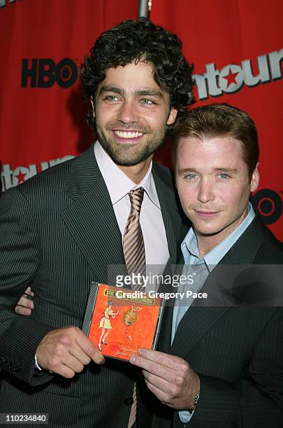 Adrian Grenier and Kevin Connolly during HBO's "Entourage" Season 2 New York City Premiere at The Tent at Lincoln Center Damrosch Park in New York...