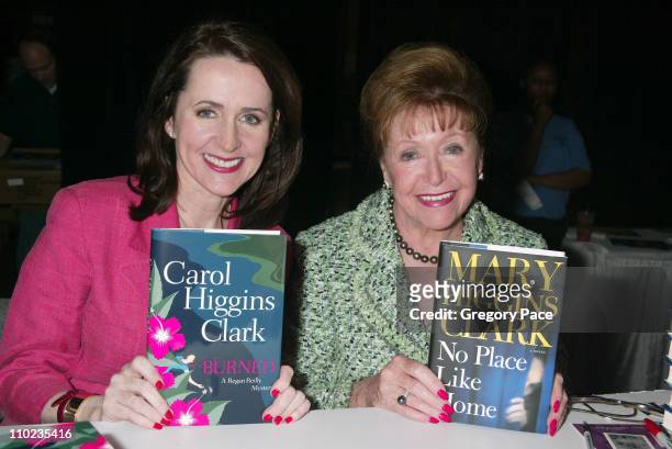 Carol Higgins Clark and Mary Higgins Clark during 2005 BookExpo America - Day One at Jacob Javits Center in New York City, New York, United States.