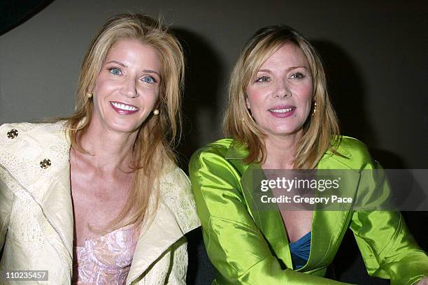 Candace Bushnell and Kim Cattrall during 2005 BookExpo America - Day One at Jacob Javits Center in New York City, New York, United States.