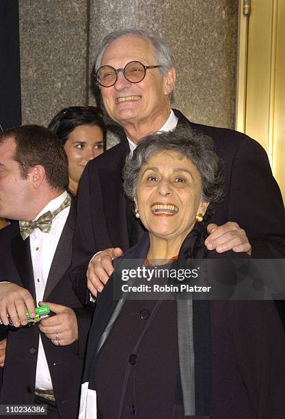 Alan Alda, nominee Best Performance by a Featured Actor in a Play for "Glengarry Glen Ross", and wife Arlene Alda