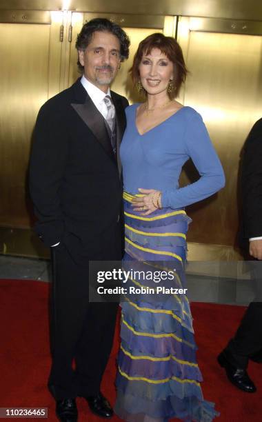 Chris Sarandon and Joanna Gleason, nominee Best Performance by a Featured Actress in a Musical for "Dirty Rotten Scoundrels"