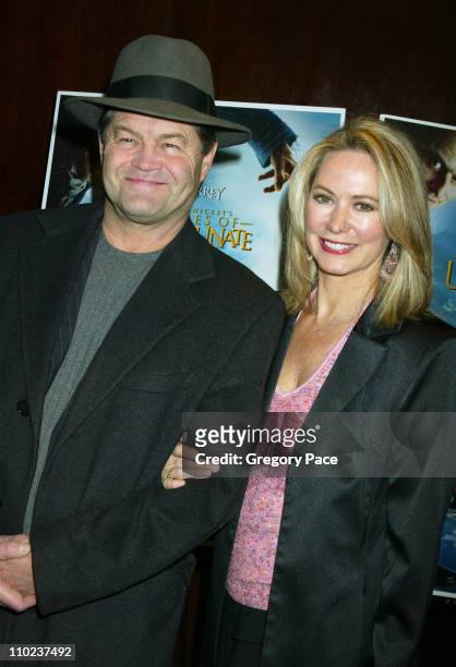 Micky Dolenz and wife Donna Quinter during A Special Screening of "Lemony Snicket's A Series Of Unfortunate Events" - Inside Arrivals at Clearview...