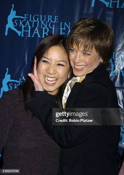 Michelle Kwan and Dorothy Hamill during Figure Skating in Harlem - Benefit Skating with the Stars at Wollman Rink in New York, New York, United...