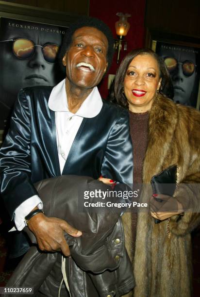 Nipsey Russell and Robbi Robinson during "The Aviator" New York City Premiere - Inside Arrivals at Ziegfeld Theater in New York City, New York,...