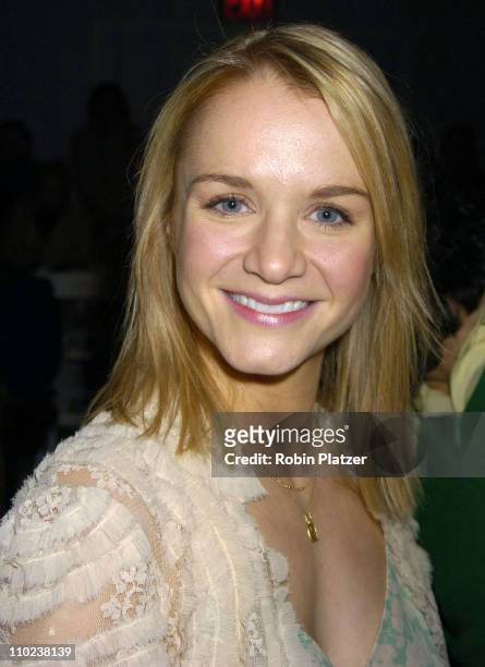 Kate Reinders of Good Vibrations during Olympus Fashion Week Fall 2005 - Rebecca Taylor - Backstage and Front Row at The Tents at Bryant Park in New...