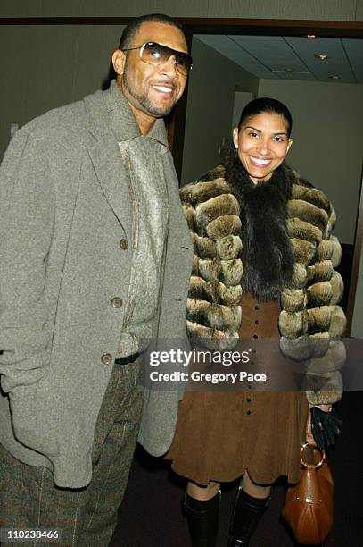 Gary Sheffield and DeLeon Richards during "The Woodsman" New York Cit y Premiere - Inside Arrivals at The Skirball Center in New York City, New York,...