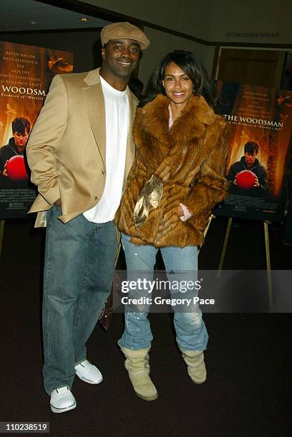 Curtis Martin and Shakara Ledard during "The Woodsman" New York Cit y Premiere - Inside Arrivals at The Skirball Center in New York City, New York,...