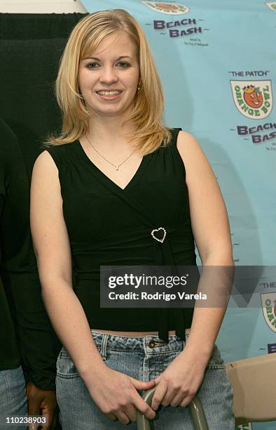 Jessica Lynch during Orange Bowl Beach Bash 2005 - Press Conference at Hollywood Beach in Miami, Florida, United States.