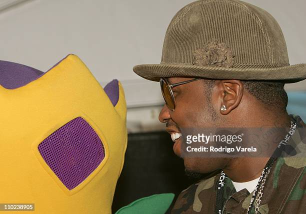 Big Boi of OutKast during Orange Bowl Beach Bash 2005 - Press Conference at Hollywood Beach in Miami, Florida, United States.