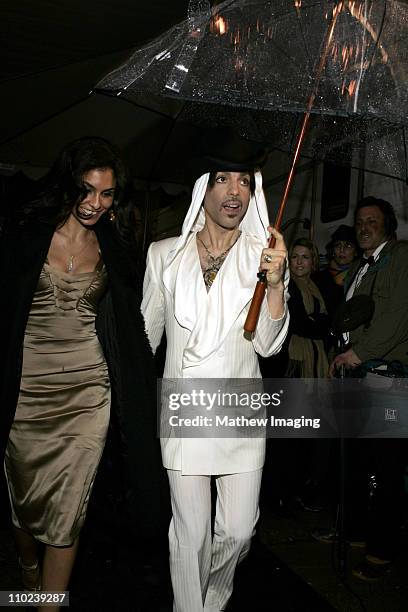 Manuela Testolini and Prince during 31st Annual People's Choice Awards - Behind the Scenes at Pasadena Civic Auditorium in Pasadena, California,...