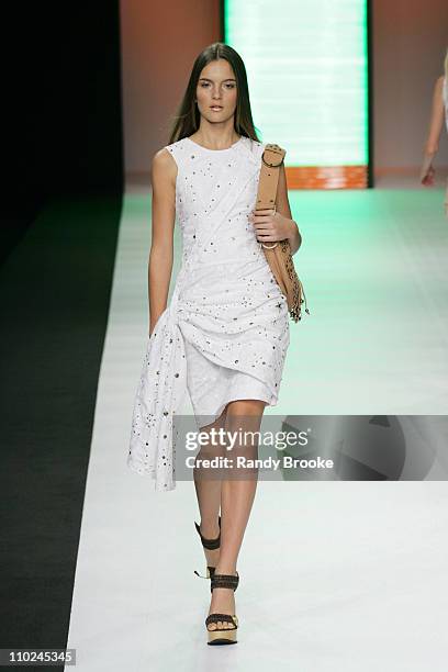 Model wearing Walter Rodrigues Spring/Summer 2006 during Rio Fashion Week Spring/Summer 2006 - Walter Rodrigues - Runway at MAM in Rio de Janiero,...