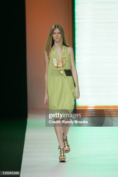 Model wearing Walter Rodrigues Spring/Summer 2006 during Rio Fashion Week Spring/Summer 2006 - Walter Rodrigues - Runway at MAM in Rio de Janiero,...