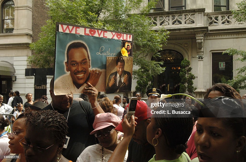 Mourners Outside Chapel during Luther Vandross Memorial July 6