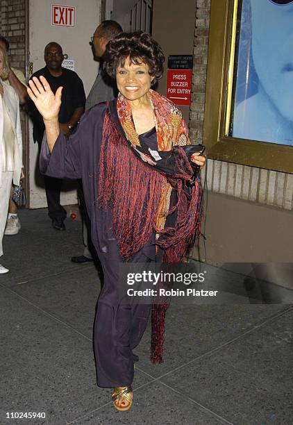 Eartha Kitt during "Lennon" Broadway Opening Night - Outside Arrivals at The Broadhurst Theatre in New York City, New York, United States.