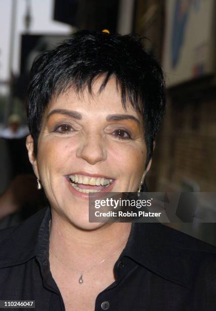 Liza Minnelli during "Lennon" Broadway Opening Night - Outside Arrivals at The Broadhurst Theatre in New York City, New York, United States.