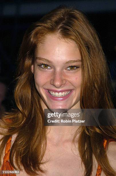 Victoria's Secret model Deanna Miller during The Hanes Perfect T Party - August 16, 2005 at The Peking at the South Street Seaport in New York City,...