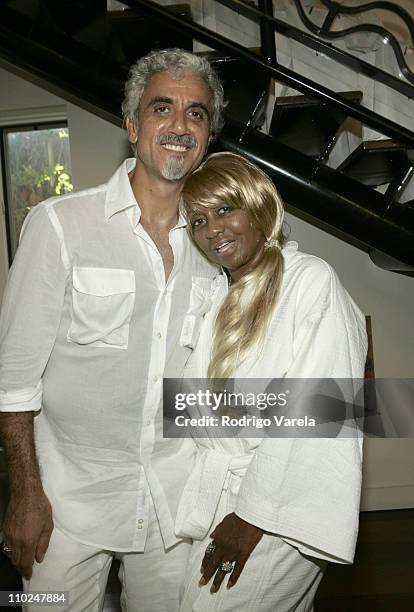 Ric Pipino and Janice Combs during 2005 MTV VMA Pipino Recovery Retreat at Private Mansion in Miami, Florida, United States.