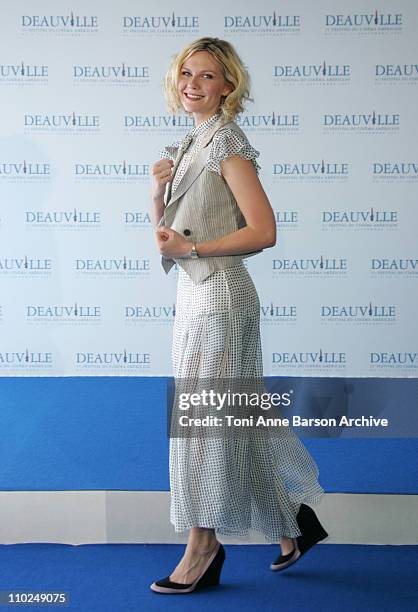Kirsten Dunst during 31st American Film Festival of Deauville - "Elizabethtown" Photocall at CID in Deauville, France.