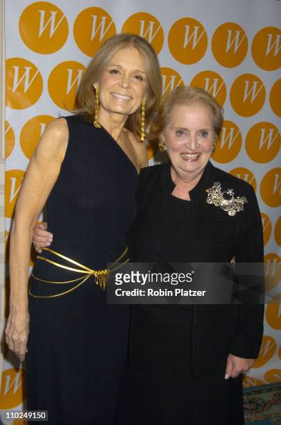Gloria Steinem and Madeleine Albright during The Center for the Advancement of Women's 10th Anniversary Gala at The Waldorf Astoria in New York City,...