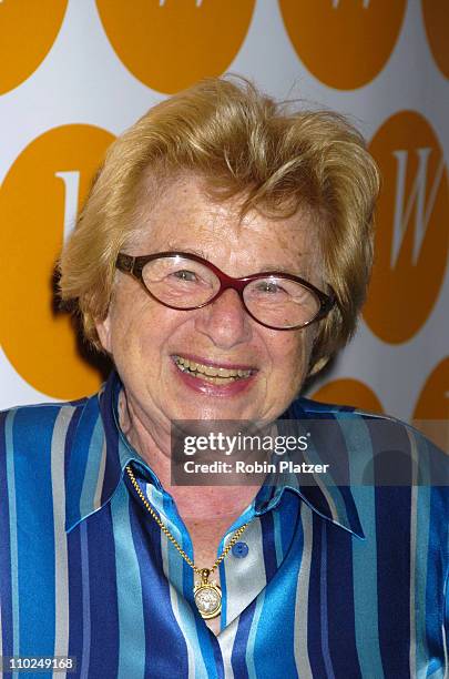 Dr Ruth Westheimer during The Center for the Advancement of Women's 10th Anniversary Gala at The Waldorf Astoria in New York City, New York, United...