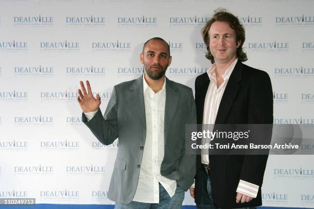 Marcos Siega and Carl Levin during 31st American Film Festival of Deauville - "Pretty Persuasion" Photocall at CID in Deauville, France.