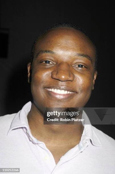 Kwame Jackson during Olympus Fashion Week Spring 2006 - Michael Wesetly Menswear Spring 2006 at The Tents at Olympus Fashion Week in New York, New...