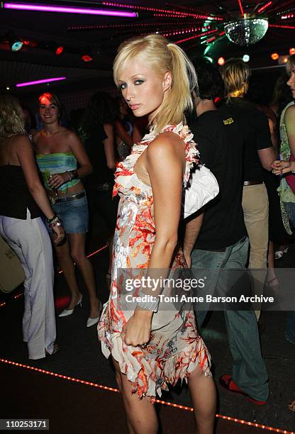 Paris Hilton during "aSmallWorld" One Year Anniversary Party Hosted by Jeffrey Steiner, Chairman and CEO of Fairchild Corp. And Erik Wachtmeister,...