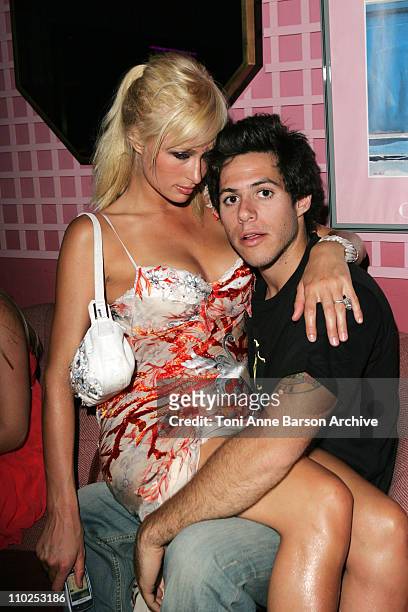 Paris Hilton and Paris Latsis during "aSmallWorld" One Year Anniversary Party Hosted by Jeffrey Steiner, Chairman and CEO of Fairchild Corp. And Erik...