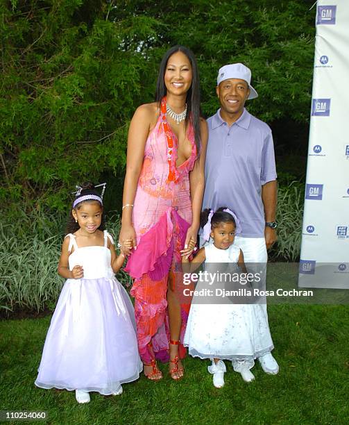 Ming Lee Simmons, Kimora Lee Simmons, Russell Simmons and Aoki Simmons