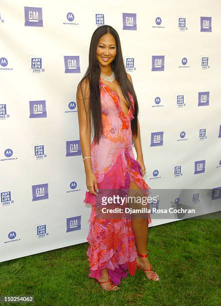 Kimora Lee Simmons during Philanthropic Arts Foundation's Sixth Annual "Art For Life" Benefit - Arrivals at Private East Hampton Estate of Russell...