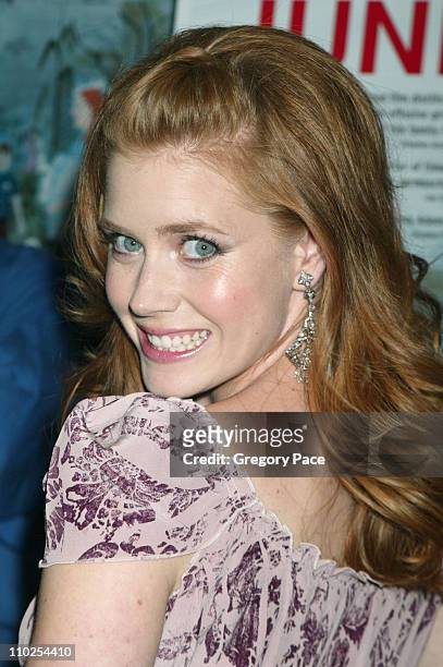 Amy Adams during "Junebug" New York City Premiere - Inside Arrivals at Loews 19th Street in New York City, New York, United States.