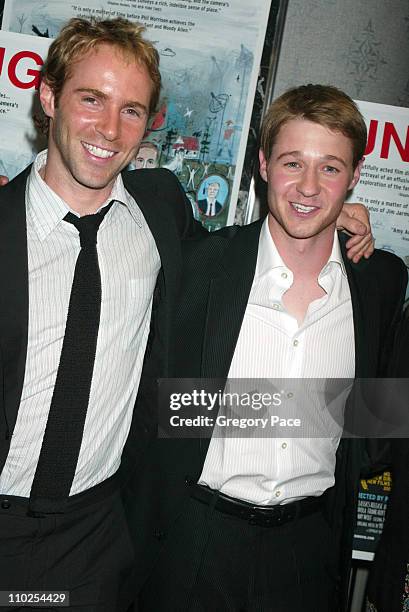 Alessandro Nivola and Ben McKenzie during "Junebug" New York City Premiere - Inside Arrivals at Loews 19th Street in New York City, New York, United...