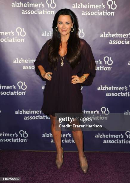 Television personality Kyle Richards arrives at the 19th Annual "A Night At Sardi's" benefitting the Alzheimer's Association, at the Beverly Hilton...