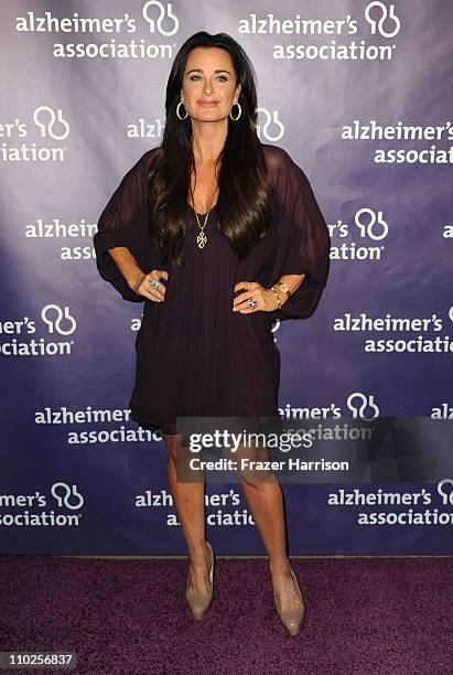 Television personality Kyle Richards arrives at the 19th Annual "A Night At Sardi's" benefitting the Alzheimer's Association, at the Beverly Hilton...