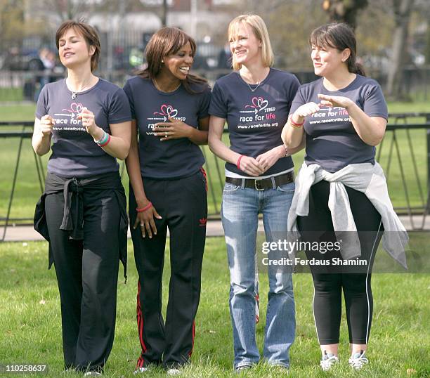 Emma Forbes, Shaznay Lewis, Hermoine Norris and Arabella Weir