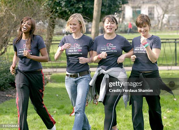 Shaznay Lewis, Hermoine Norris, Arabella Weir and Emma Forbes