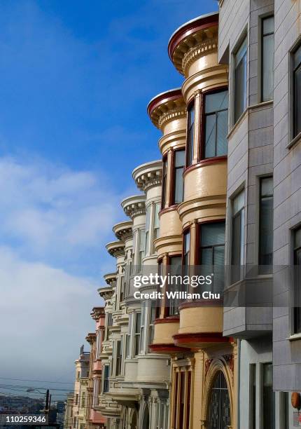 hyde street at san francisco - bay window stock pictures, royalty-free photos & images