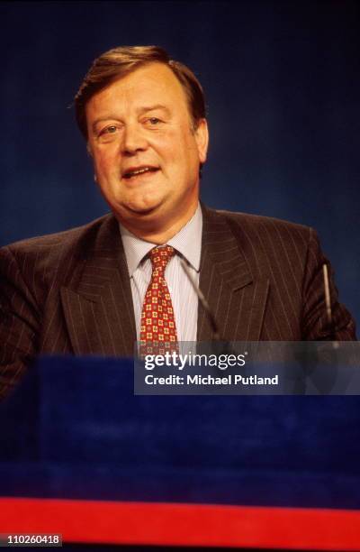 Kenneth Clarke at the Conservative Party Conferennce, UK, 1994.