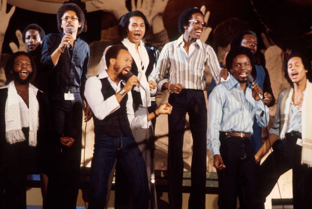 Earth Wind And Fire perform at Music for UNICEF Concert at The United Nations in New York, on January 9, 1979.