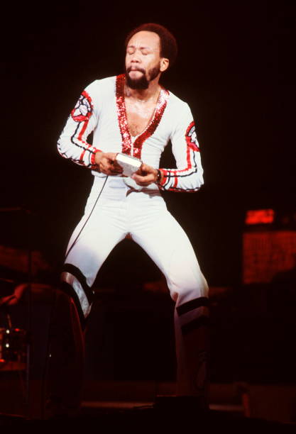 Earth Wind And Fire perform on stage, USA Maurice White.
