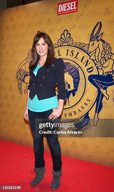 Mamen Mendizabal attends Diesel Island Embassy party at "El Circulo de Bellas Artes" on March 16, 2011 in Madrid, Spain.