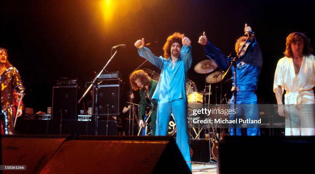 Elo In Concert Electric Light Orchestra, ELO, perform on stage, February 1977,... News ...