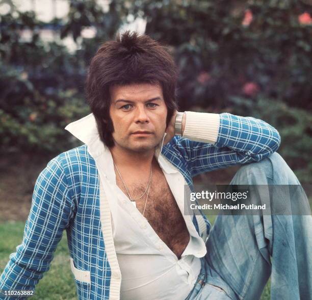 Gary Glitter, portrait, London, 1975.