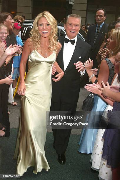 Kelly Ripa and Regis Philbin during Regis Philbin and Kelly Ripa Host the Third Annual Relly Awards on "Live with Regis and Kelly" at ABC-TV Studios...