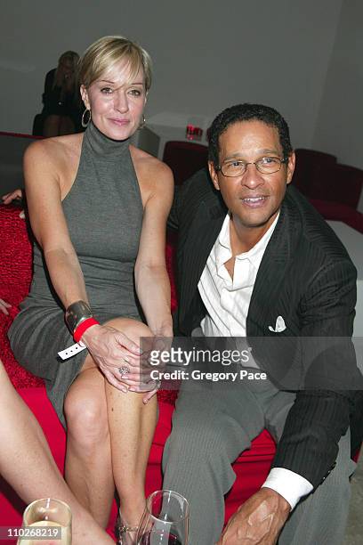 Hilary Quinlan and Bryant Gumbel during Cosmopolitan's 40th Birthday Bash - Arrivals and Inside at Skylight Studio in New York City, New York, United...