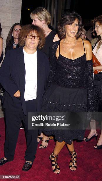 Ingrid Sischey and Donna Karan during Opening Night of the 43rd Annual New York Film Festival - "Good Night, and Good Luck." Premiere - Arrivals at...