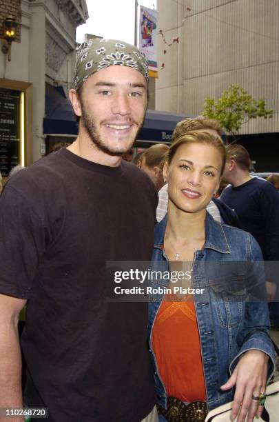 Thom Pelphrey and Gina Tognoni during Broadway Cares/Equity Fights AIDS 19th Annual Flea Market and Celebrity Autograph Table at The Patio at...