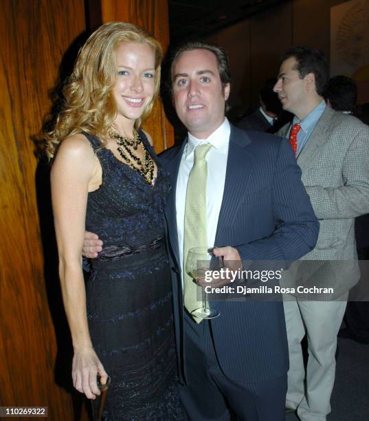 Michelle Barish and Chris Barish during Richard Johnson Engagement Party - September 27, 2005 at The Four Seasons Restaurant in New York City, New...