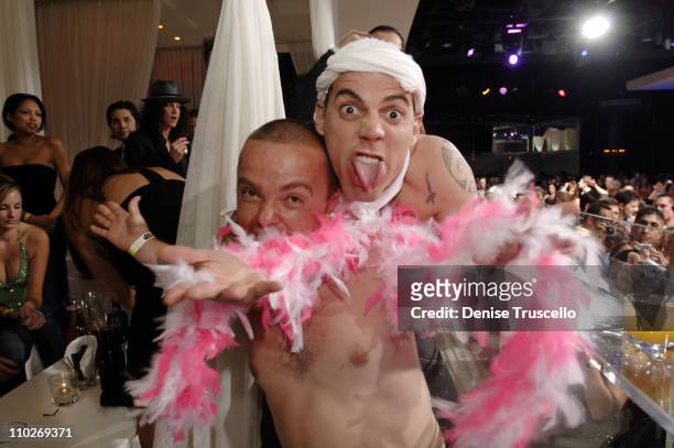 Jason "Wee Man" Acuna and Steve-O during "Jackass Two" Cast Party at Pure Nightclub at Caesars Palace Hotel and Casino in Las Vegas - March 31, 2006...